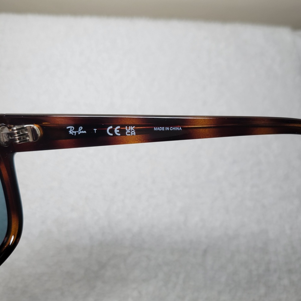 Ray-Ban RB4428 710/R5 Tortoise Black Lens Square Sunglasses Mens Womens - Picture 3 of 9